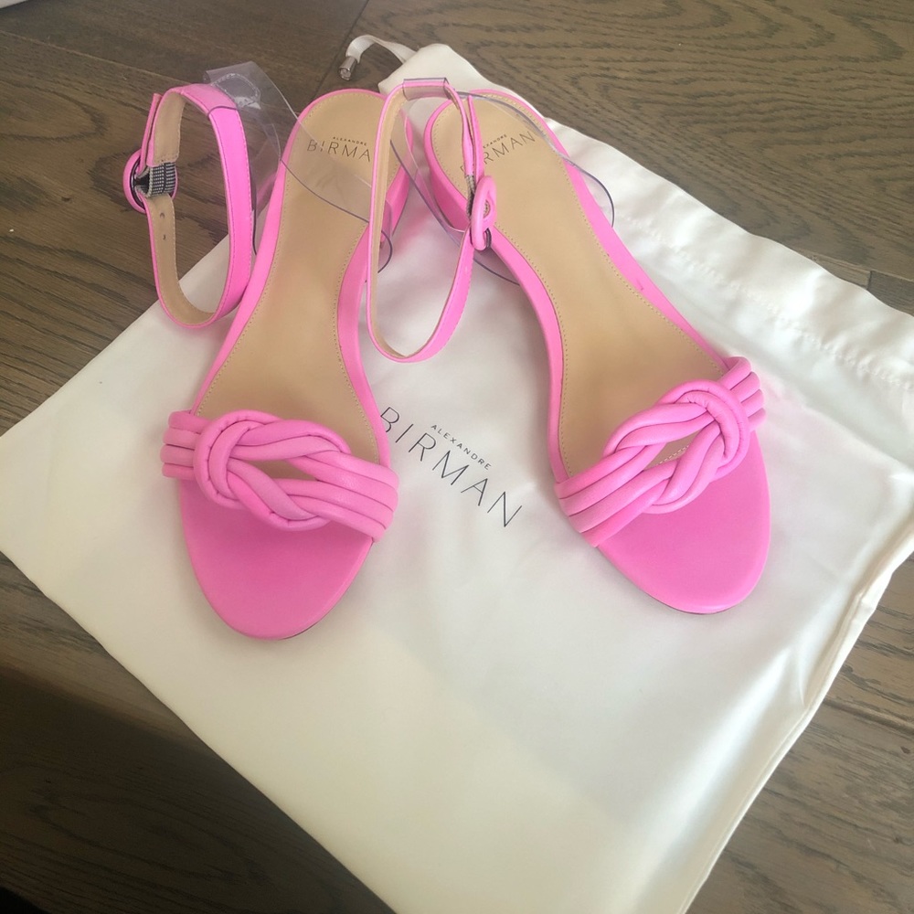 Alexandre Birman twist knot sandals in pink